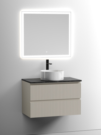 Столешница Sancos TT80A1X 80х50 накладная цвет черный